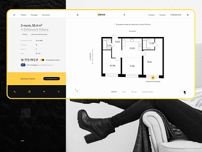 INGRAD | Apartment Concept apartments booking branding design idaproject interface minimal real estate style ui ux
