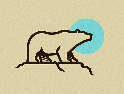 Ursa - thick line bear branding design illustration logo vector