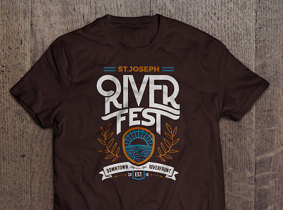RiverFest branding design graphic design illustration logo typography vector