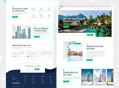 Booking Hotel Landing Page agency booking page booking system booking.com home page hotel hotel booking hotel branding hotel website hotels landing page real estate agent real estate branding real estate website travel ui uiux uiuxzahid web design web design agency