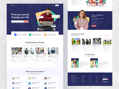 E-Learning Platform Landing Page