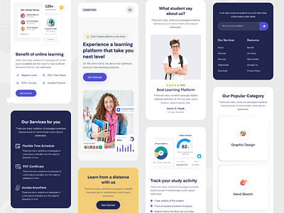 E-Learning Landing Page - Mobile Responsive