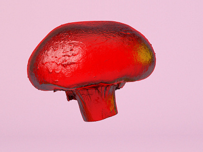 Mushroom 3d 3dmodel c4d cinema 4d design illustration octane render texture