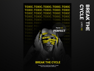 Break the cycle | Poster design mental health photoshop poster poster design