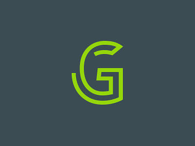 G Monogram g initial line logo monogram symbol