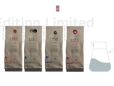 Edition Limited - Dolce Gusto art director graphic design pack design ui graphicdesign digitalwork ui ux