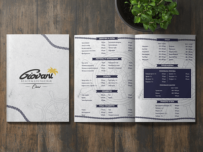 Restaurant Menu beach bar design illustration layout lounge bar menu menu bar menu design typography vector