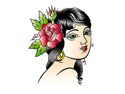 Mujer gitana design illustration vector