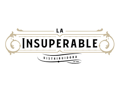 La Insuperable distribuidora branding design illustration logo typography vector