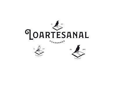 Loartesanal - cuadernos design illustration logo typography vector