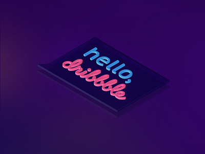 Hello Dribbble hello thank ui welcome you