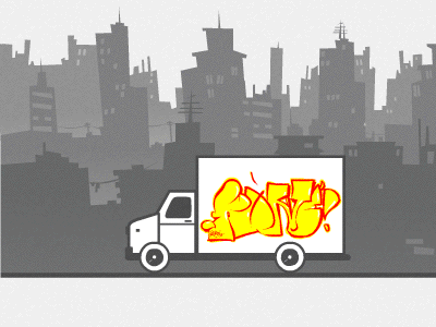 GIF Graffiti Truck animation bulgaria gif graffiti konte street truck