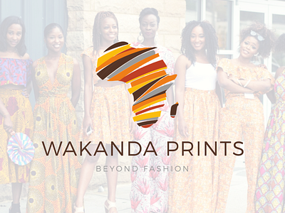 Final logo - Wakanda Prints brand branding design fashion logo logo design logo design branding vector