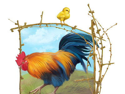 chicken chicken chickens design illustration