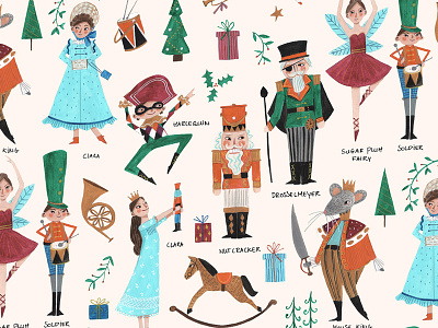 Nutcracker Pattern by Caroline Bonne Muller