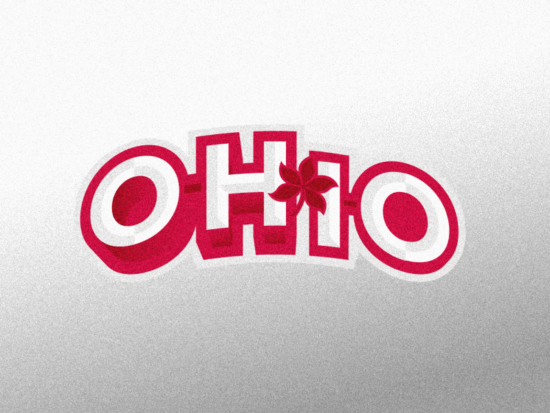 they're back animation back buckeyes college football design motion motion design motion graphics ohio ohio state typography