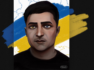 Our SuperHero | Glory to Ukraine! | #StandWithUkraine art artwork cryptoart digital art help ukraine illustration nft art president save ukraine stand with ukraine stop war stop war in ukraine stoprussia stoprussianagression support ukraine ukraine ukraine art ukraine president wacabi zelensky