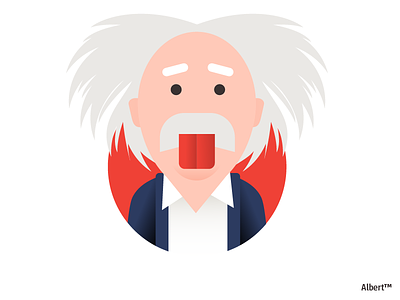 Albert character character design genius illustration man scientist