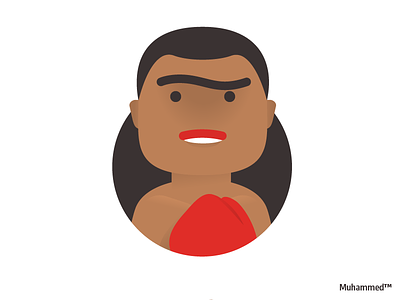 Muhammed boxer character character design illustration man
