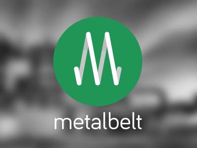 Final logo for Metalbelt brand logo web webdesign