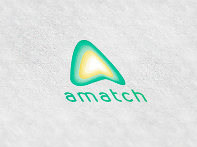 Amatch logo brand identity logo