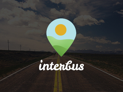 Interbus logo concept brand bus design logo travel