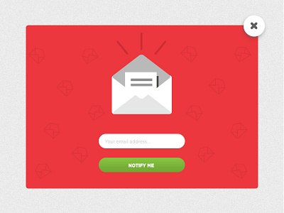 Newsletter popup design minimal newsletter ui