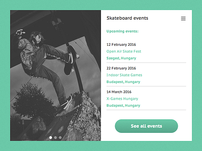 Daily UI design event skate skateboard ui web