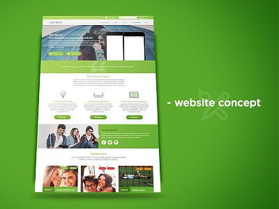 Website landing page concept design site teen ui web webdesign website