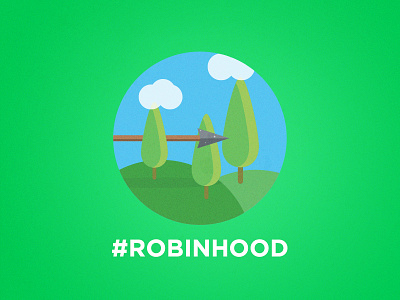 Robin Hood brand design hastag hood logo robin