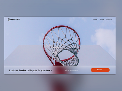 Landin page head basketball daily design head landing ui