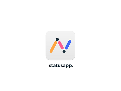 Status application icon app application design icon logo