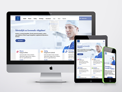 Euromedic responsive design concept concept design landing page responsive ui ux web website