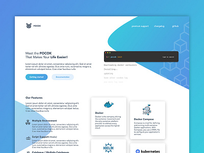 Pocok Landing Page landing page ui ux webdesign