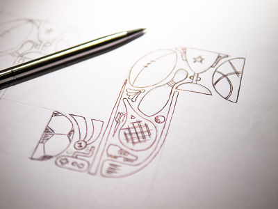 Sporti.ly App Logo #1 doodle hand drawn logo sketch sportily