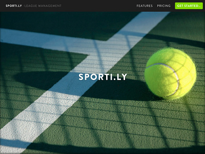 Sportily Website mockup sportily ui web design website