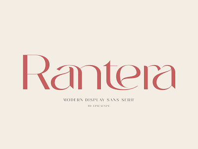 Rantera - Display Ligature Sans Serif