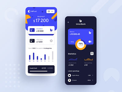 InTrust Banking App app app design application banking banking service business colourful design entrepreneur finance financial halo halo lab mobile money startup