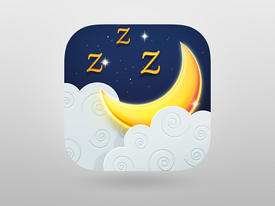 Dream Catcher iOS icon cloud drams halo lab icon icons ios moon night sleep stars