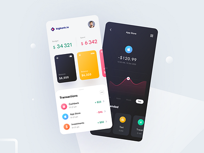 Bigbank Mobile application design interface startup ui ux