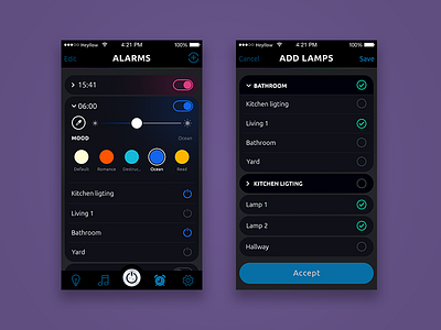 Svet iOS Mobile App - Wireless Lighting