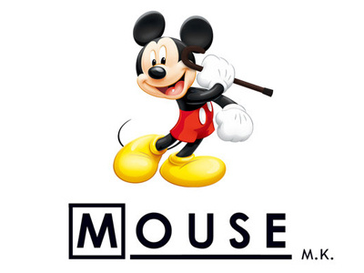 Mouse M.K. disney house illustration mickey mouse