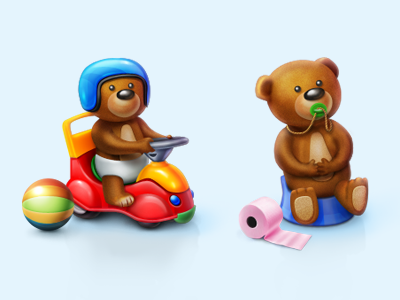 Teddy Bears icons beer icon icons illustration kid