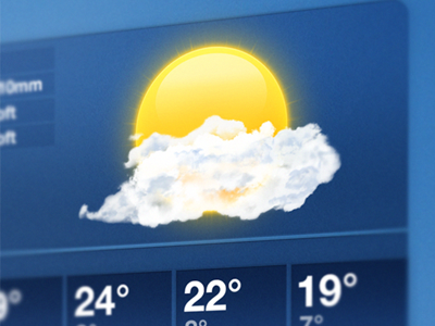 Weather icon for iPad app