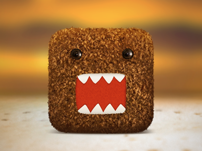 Plush Domo iOS Icon domo icon ios japan mascot monster plush toy