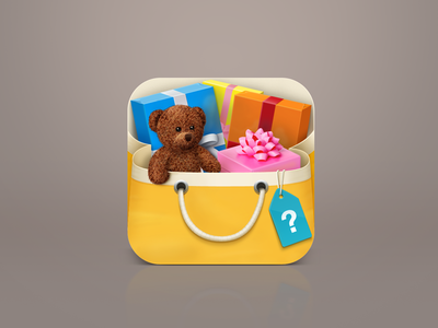 Gift Decider iOS icon app bag bear decider generator gift icon icons ios iphone knot shopping