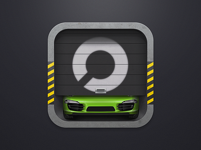 Car Storage iOS Icon app auto car garage icon ios iphone storage