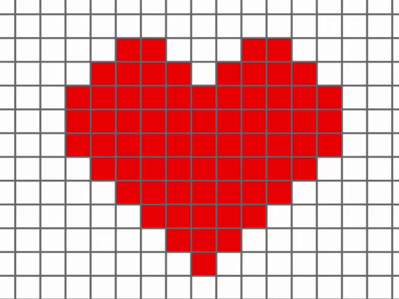 Heart Pixel Art code code editor codepen css art design heart html html css html5 javascript js style web art