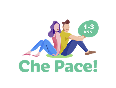 logo che pace13 beautiful logo child care design flat design flat illustration flatdesign illustration motherhood