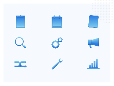 Custom icons blue ecuador figma homepage icons skeumorphism skeuomorph skeuomorphic ui web website